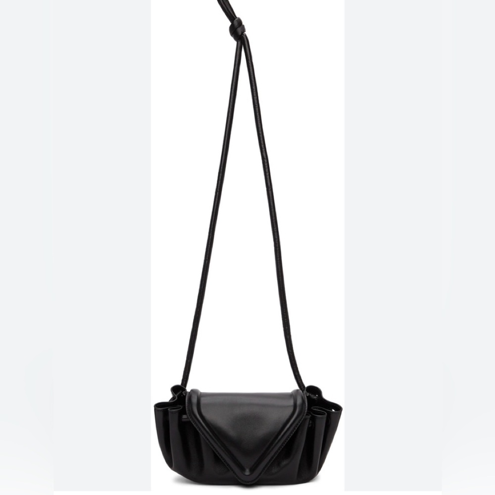 Bottega Veneta Black Leather Shoulder Bag